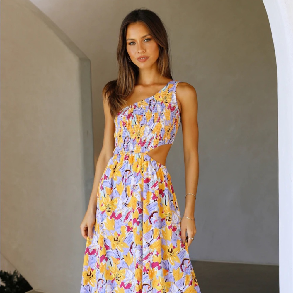 Better Call Me Baby Midi Dress Floral